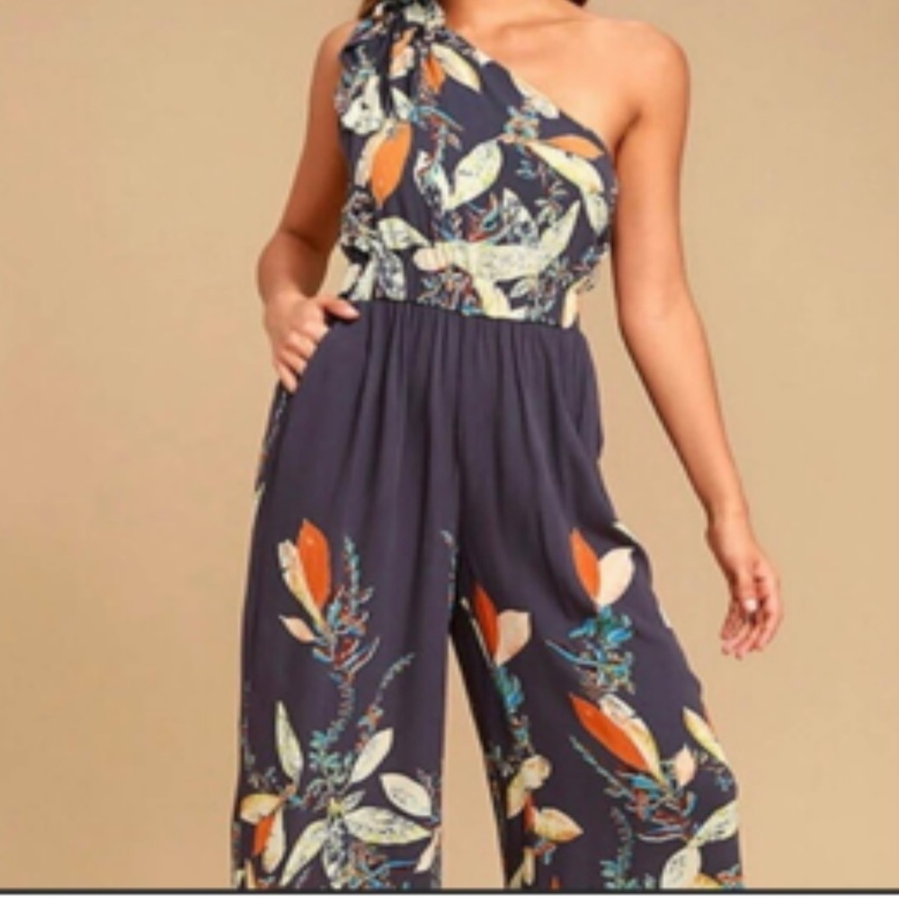 Free People floral jumpsuit